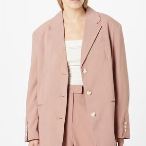 TOPSHOP Women's Dusty Rose Pink Blazer